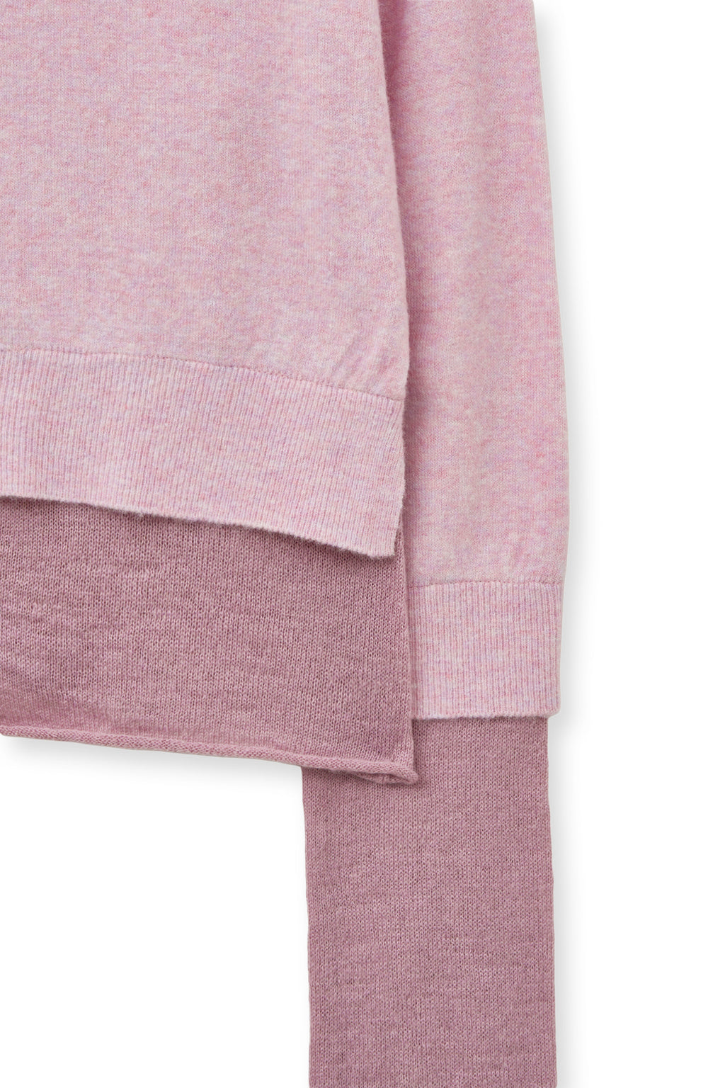 Matin Kim - Layered Texture Knit Cardigan (Lilac) product image 4 | TRAB K-Fashion Australia