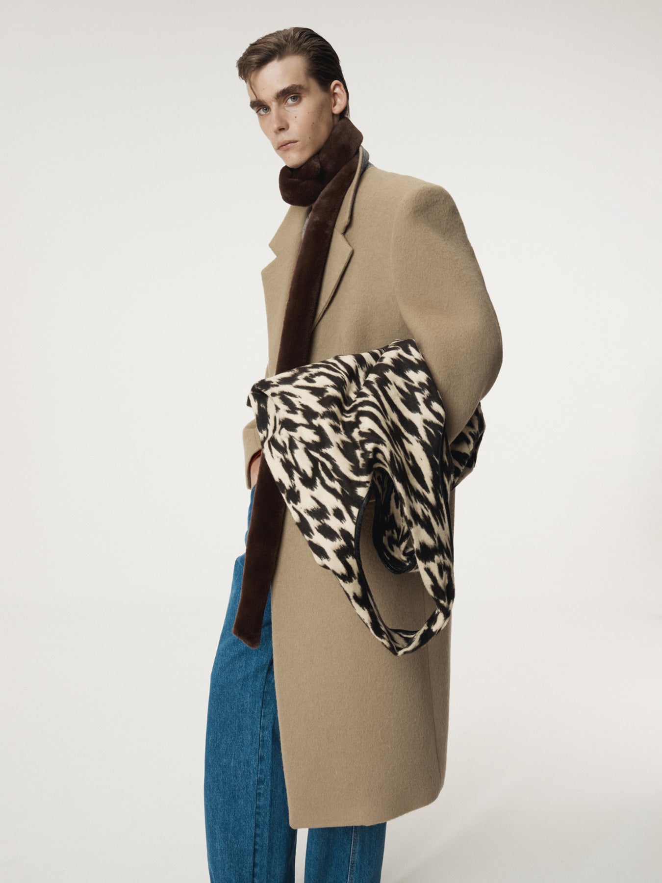 Recto - Hairy Wool Single Coat (Light Khaki) product image 6 | TRAB K-Fashion Australia