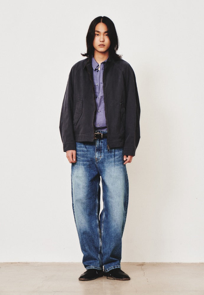 Art if acts - Garment Washed Harrington Jacket (Faded Charcoal) product image 1 | TRAB K-Fashion Australia