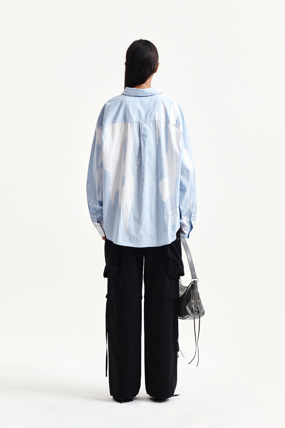 Matin Kim - Embroidery Small Logo Shirt (Light Blue) product image 7 | TRAB K-Fashion Australia