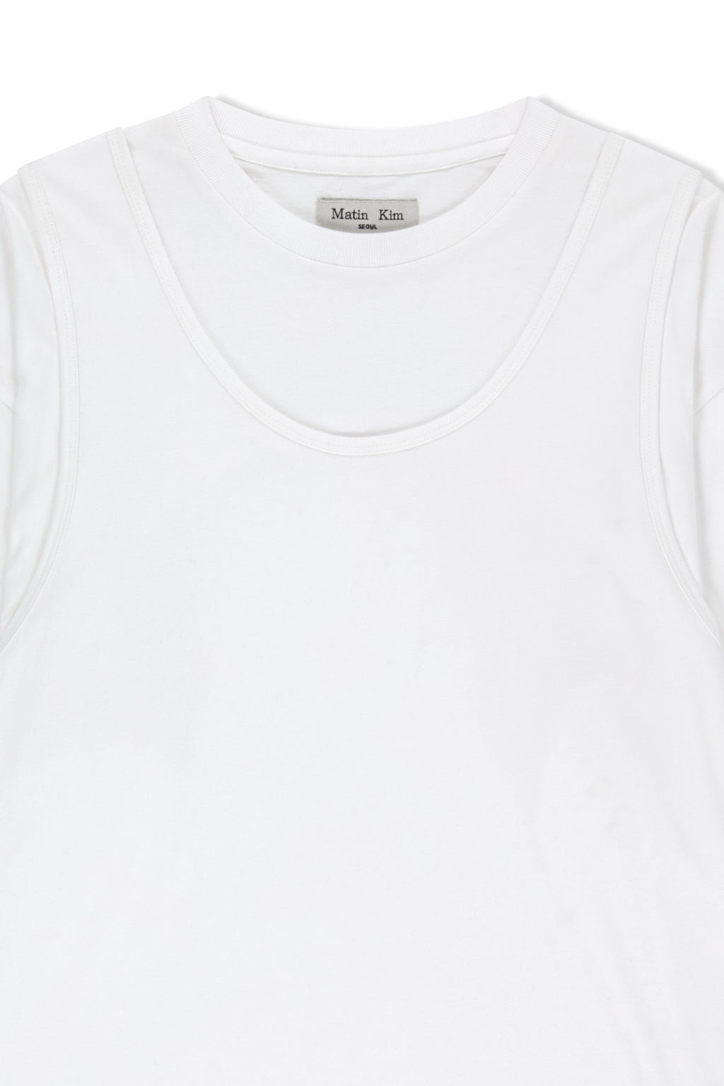 Matin Kim - Cross Back Layered Top (White) product image 3 | TRAB K-Fashion Australia