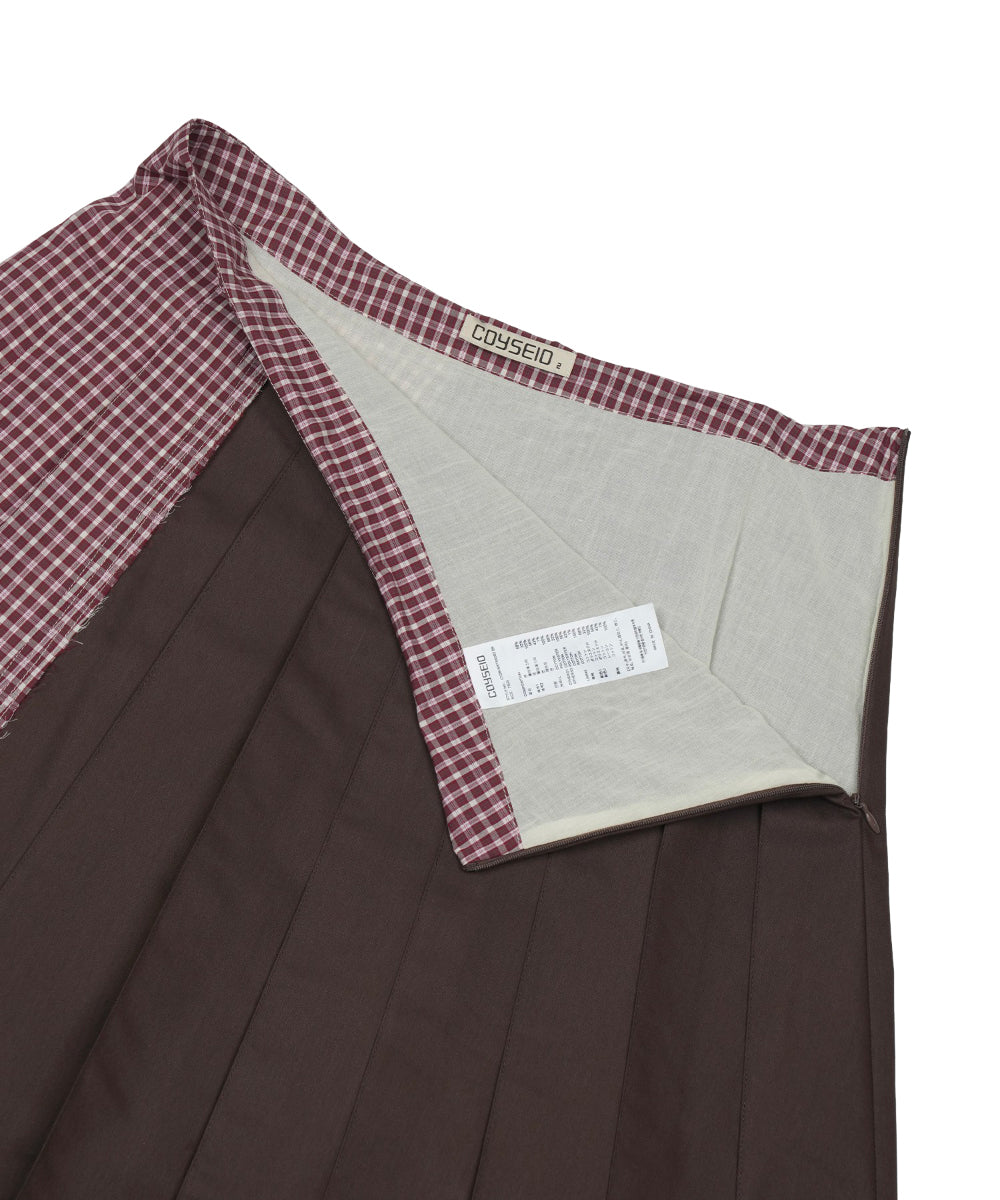 Coyseio - Triple Layer Pleated Skirt (Brown) product image 16 | TRAB K-Fashion Australia
