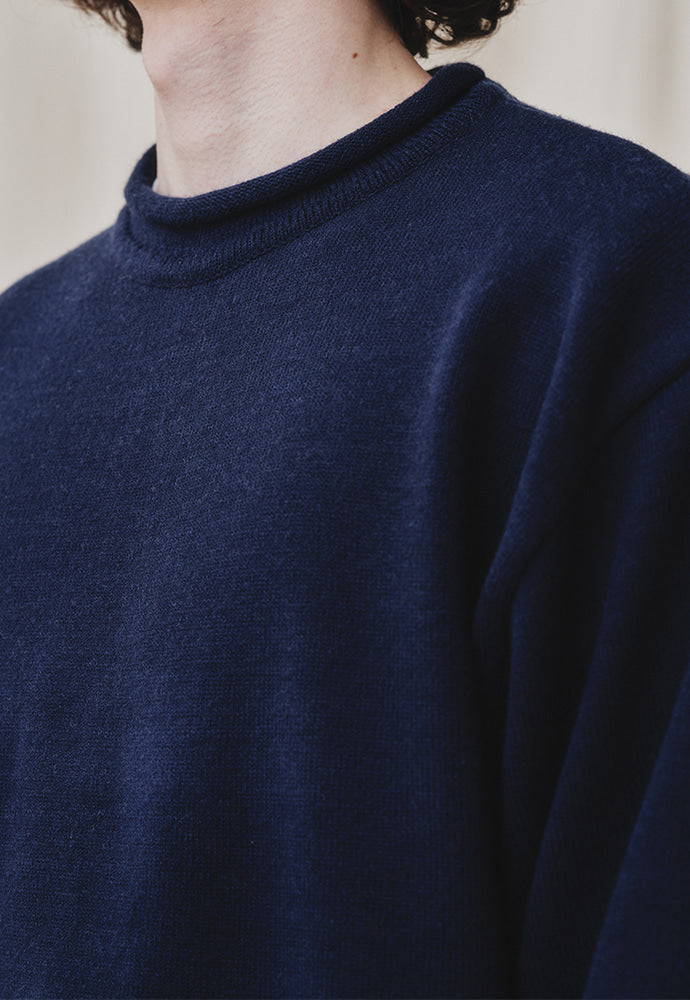 Art if acts - Ribbed Pullover Knit (Dark Navy) product image 6 | TRAB K-Fashion Australia
