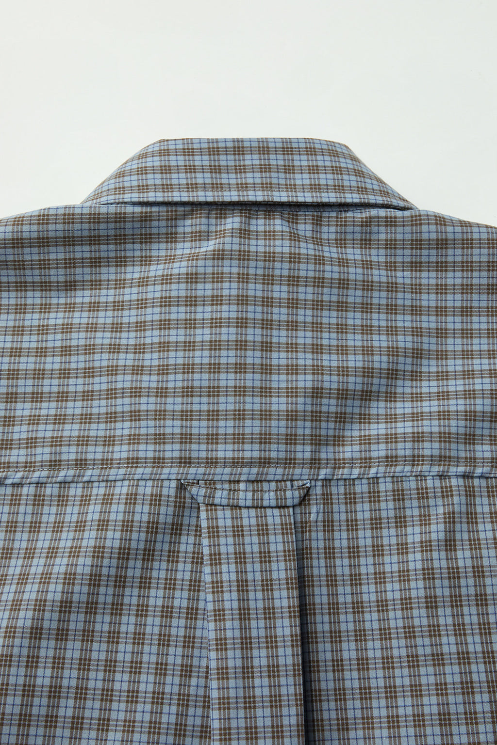 Coor - Cotton Blend Tartancheck Half Shirt (Blue Check) product image 6 | TRAB K-Fashion Australia