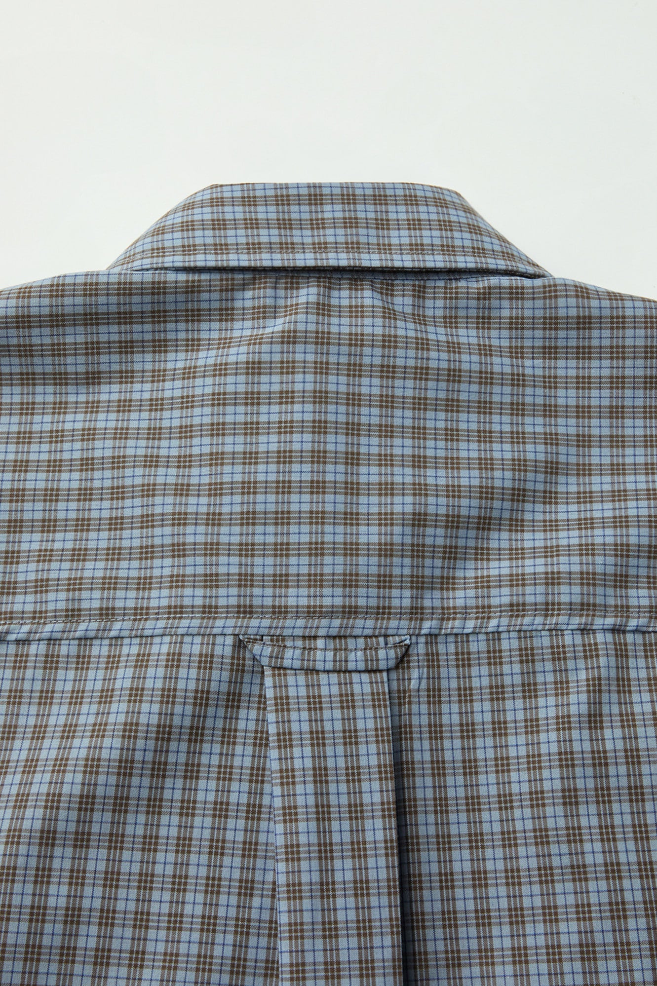 Coor - Cotton Blend Tartancheck Half Shirt (Blue Check) product image 6 | TRAB K-Fashion Australia