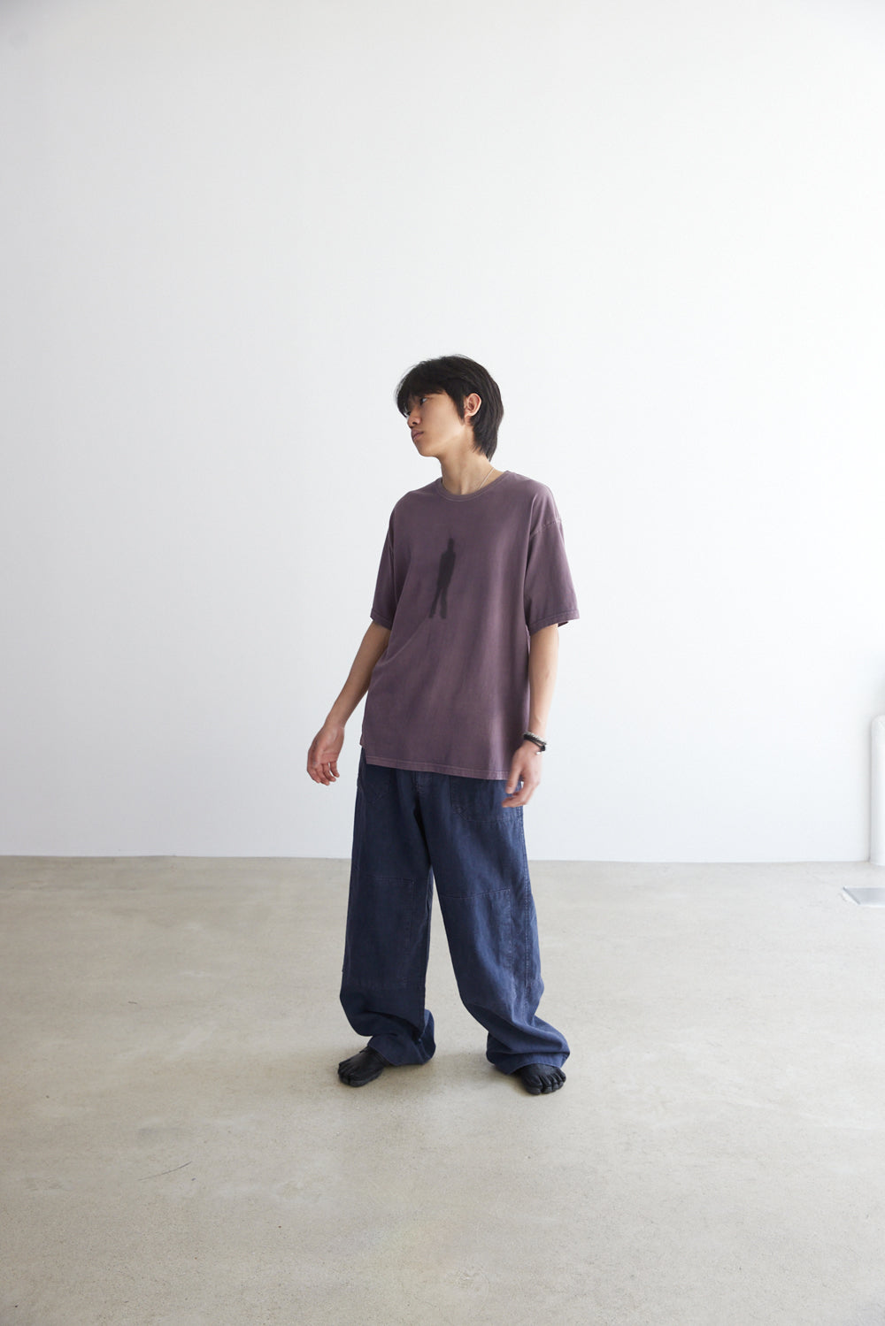 Hatchingroom - VTG Ghost Tee 1/2 Washed Purple (Charcoal) product image 4 | TRAB K-Fashion Australia
