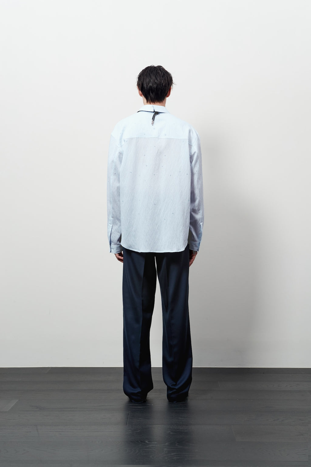 Stu - Crystal Stripe Shirt (Blue) product image 4 | TRAB K-Fashion Australia