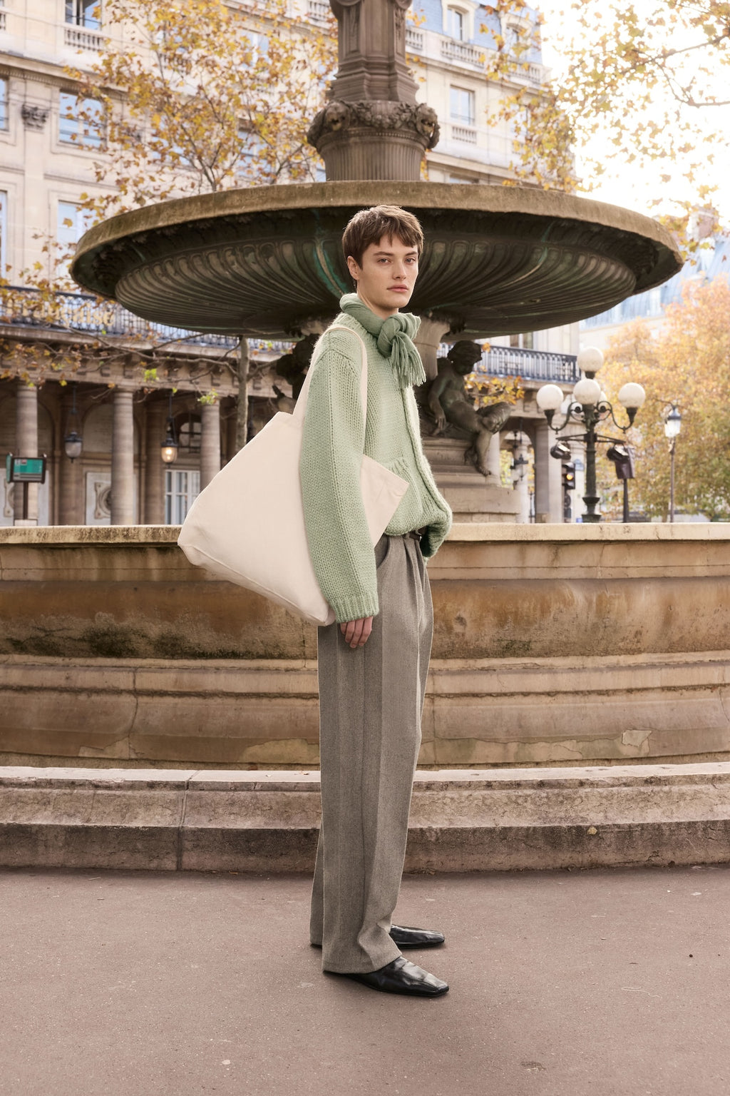 STU - Dimension Pocket Cardigan In Sage (Green) product image 3 | TRAB K-Fashion Australia