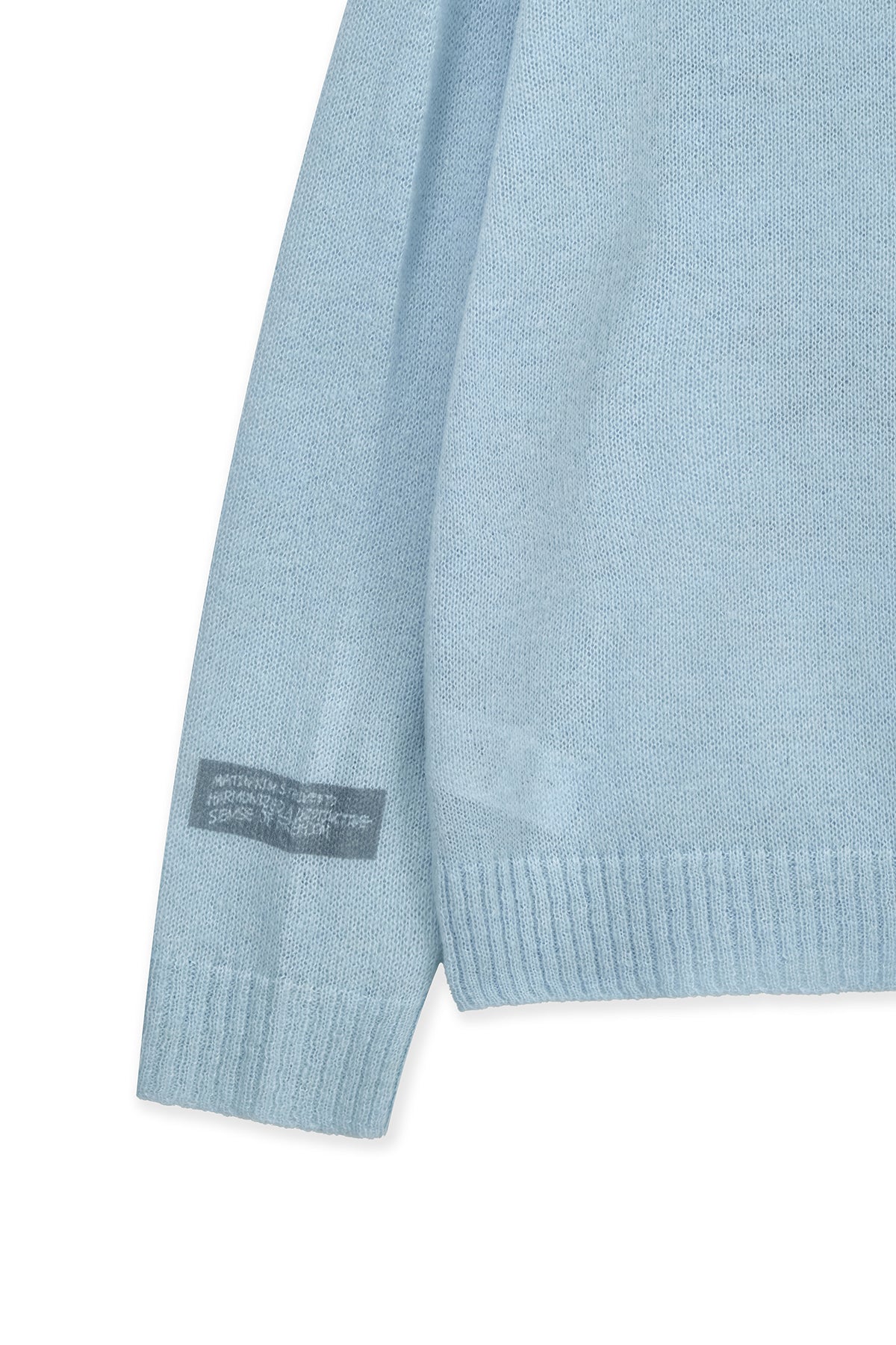 Matin Kim - Graffiti Artwork Knit Pullover (Light Blue) product image 4 | TRAB K-Fashion Australia