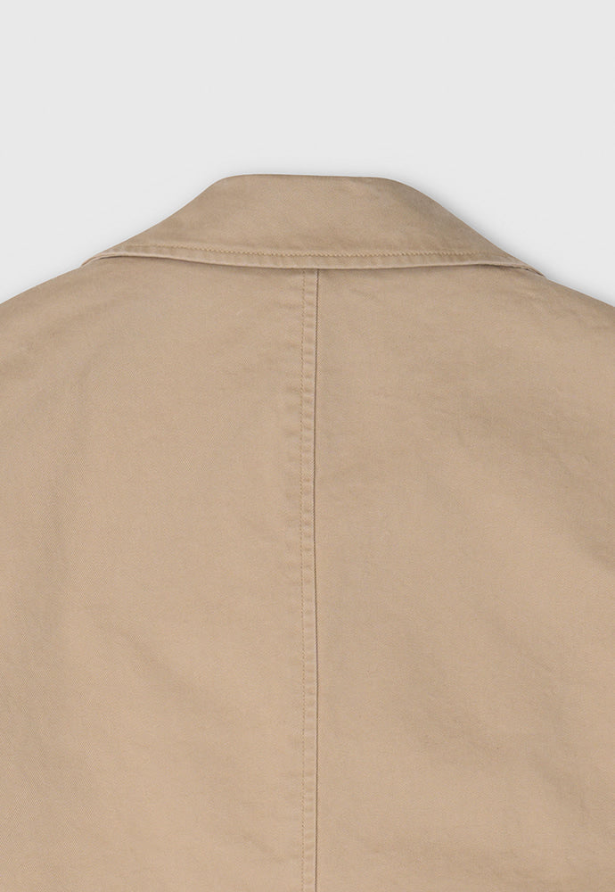 Tonywack - Garment-Washed Cotton Gabardine Biker Jacket (Faded Beige) product image 15 | TRAB K-Fashion Australia