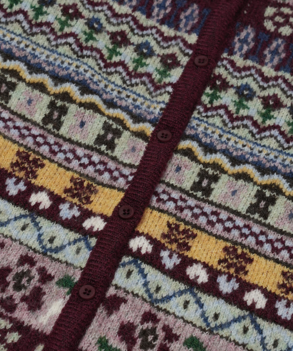 Coyseio - Cottage Knit Cardigan (Wine) product image 12 | TRAB K-Fashion Australia