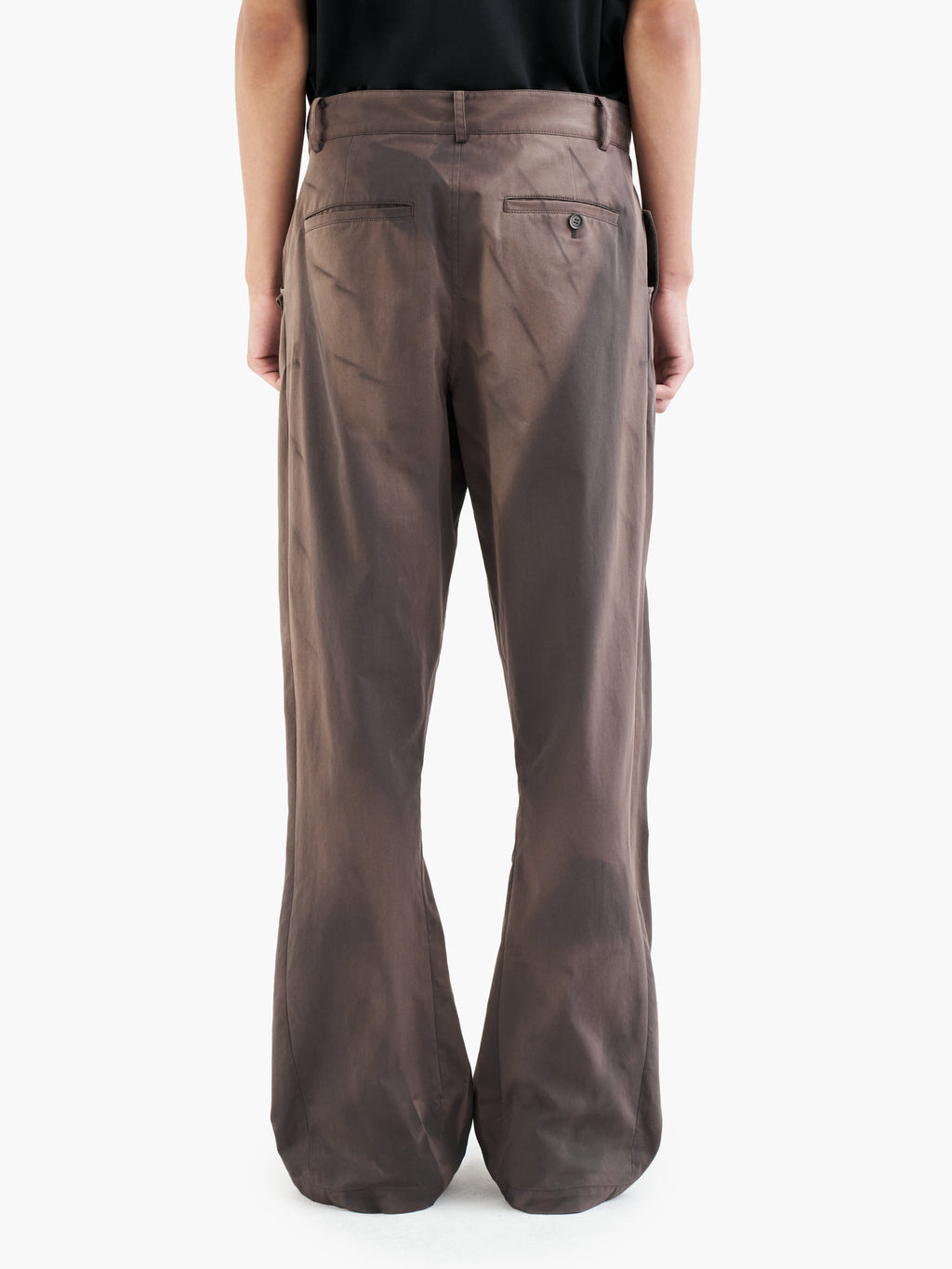 Jiyong Kim - Sun-Bleached Flap Detailed Trousers (Brown) product image 8 | TRAB K-Fashion Australia