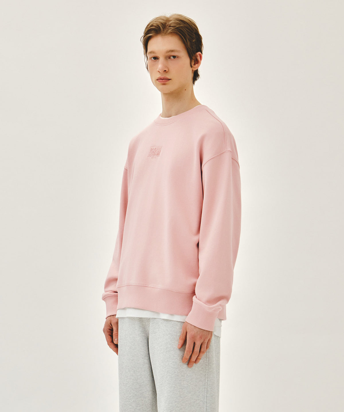 Marithe & Francois Girbaud - Drawing Classic Logo Sweatshirt (Salmon) product image 2 | TRAB K-Fashion Australia