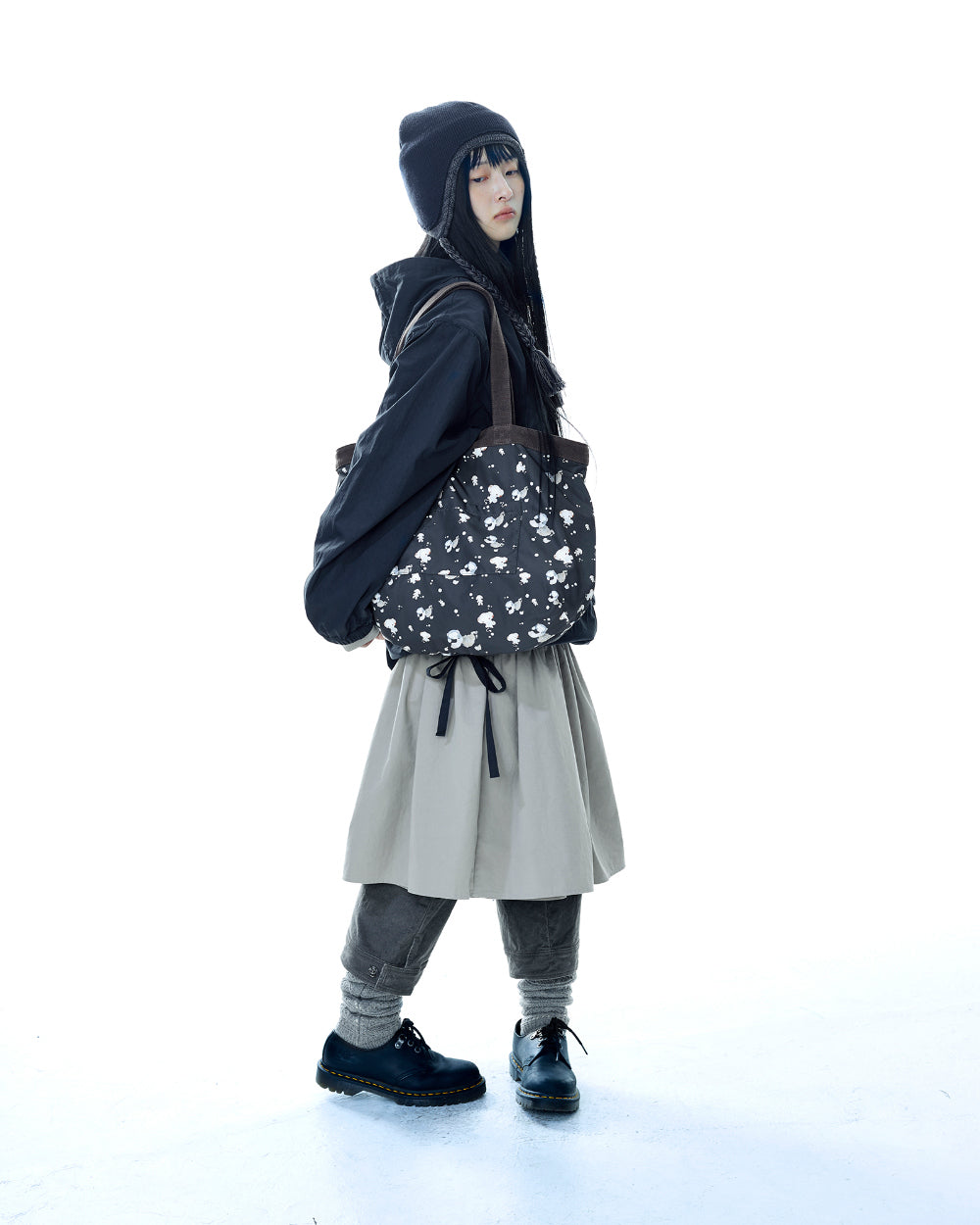 Coyseio - Check Wrinkles Wind Breaker (Navy) product image 7 | TRAB K-Fashion Australia