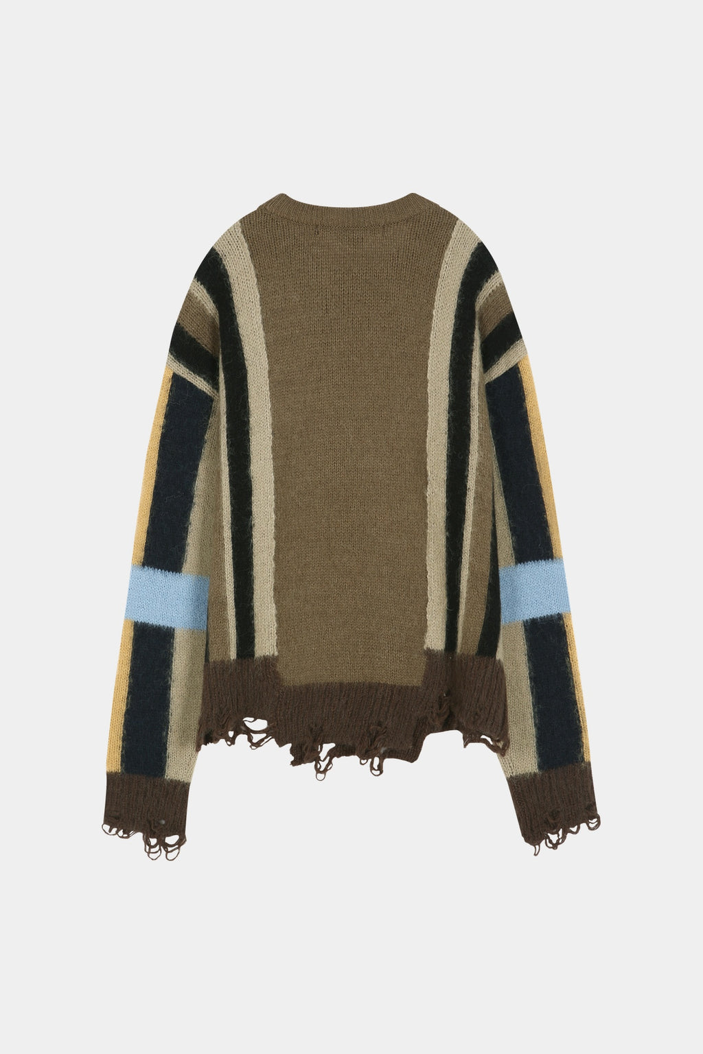 Andersson Bell - Layered Stripe Intarisa Crew Neck Sweater (Camel) product image 9 | TRAB K-Fashion Australia