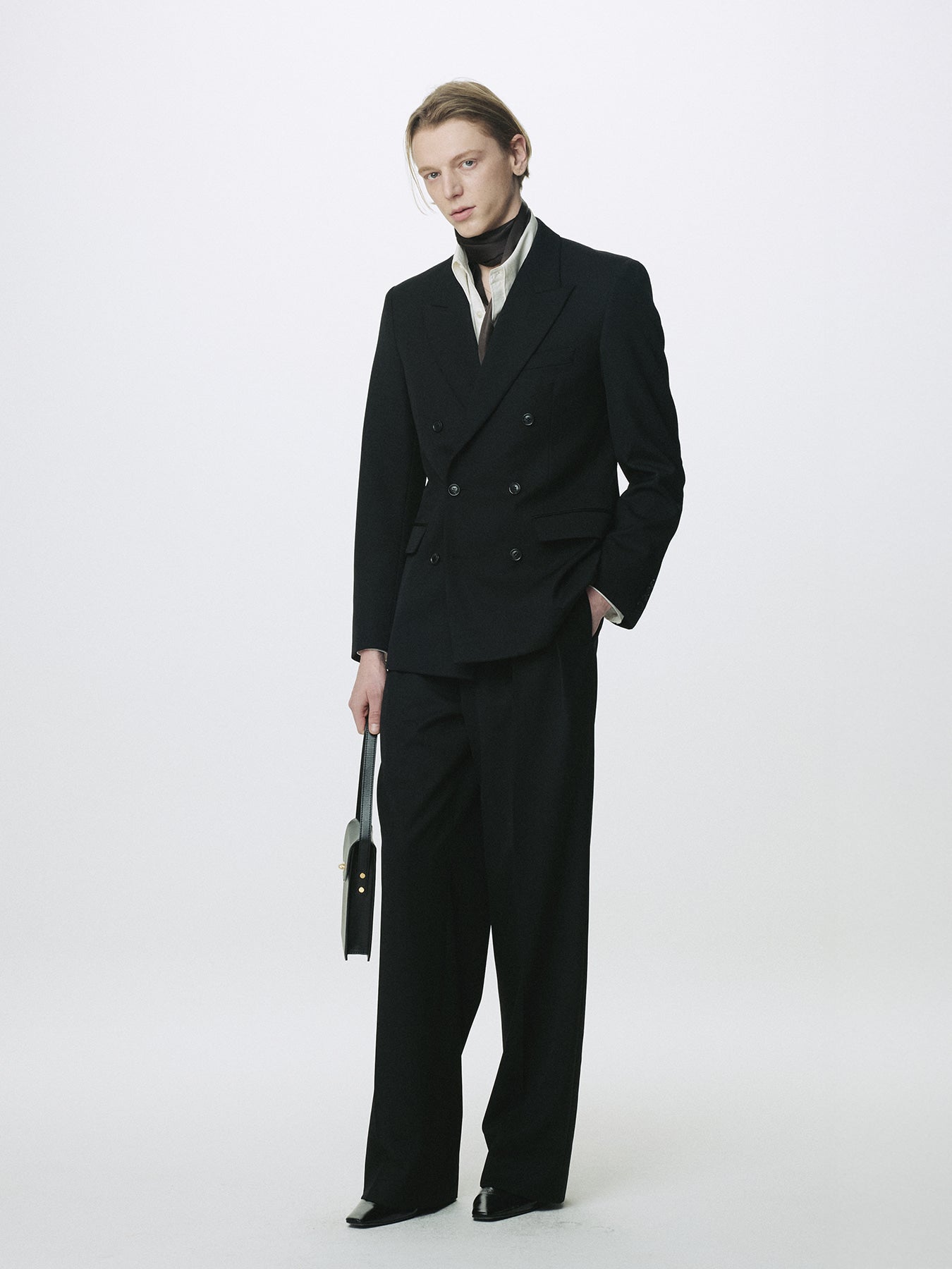 Tonywack - Wool Double-Breasted Tailored Jacket (Black) product image 4 | TRAB K-Fashion Australia