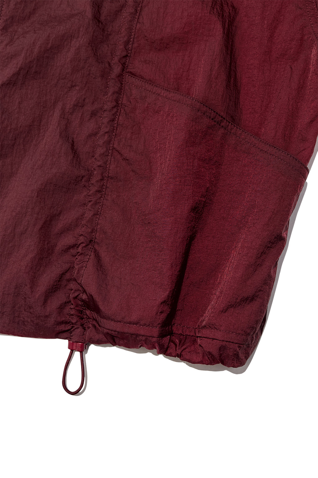 Matin Kim - Hoody Point Crop Light Windbreaker (Burgundy) product image 4 | TRAB K-Fashion Australia