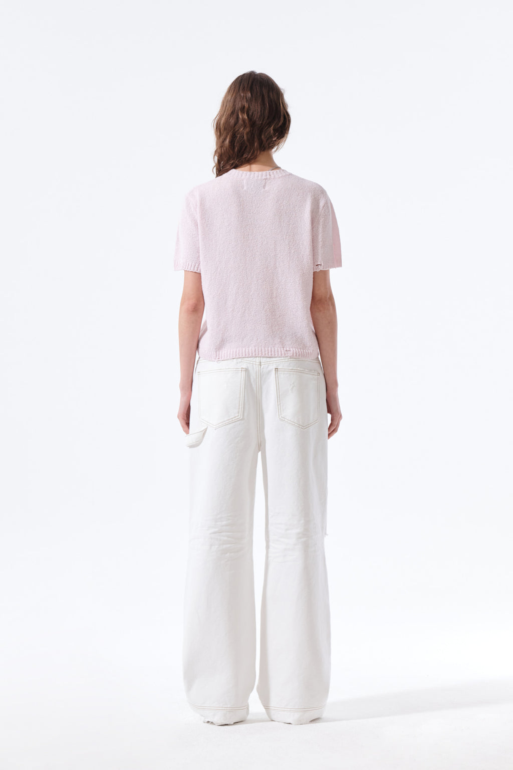 Matin Kim - [Pre-Order – Ships June 17] Half Sleeve Logo Pullover (Pink) product image 7 | TRAB K-Fashion Australia
