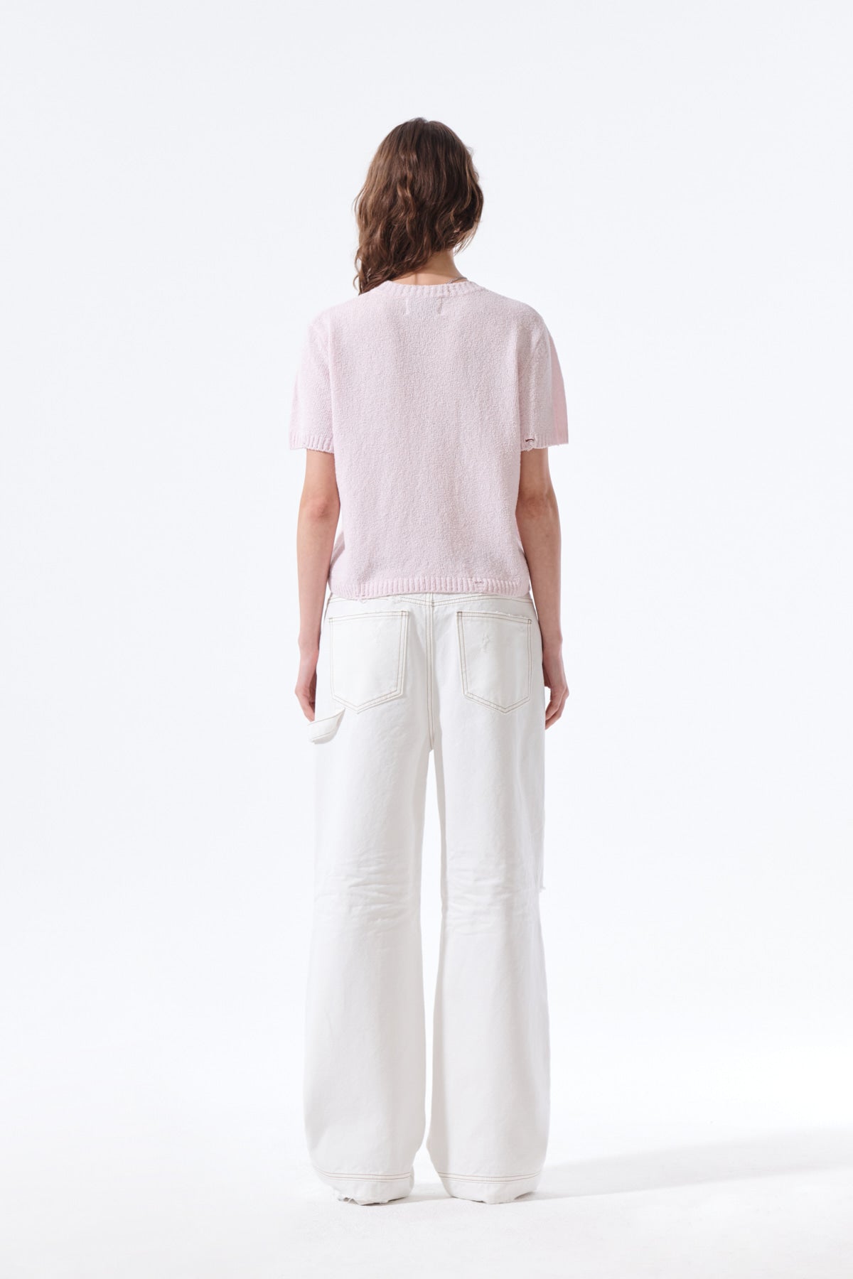 Matin Kim - [Pre-Order – Ships June 17] Half Sleeve Logo Pullover (Pink) product image 7 | TRAB K-Fashion Australia
