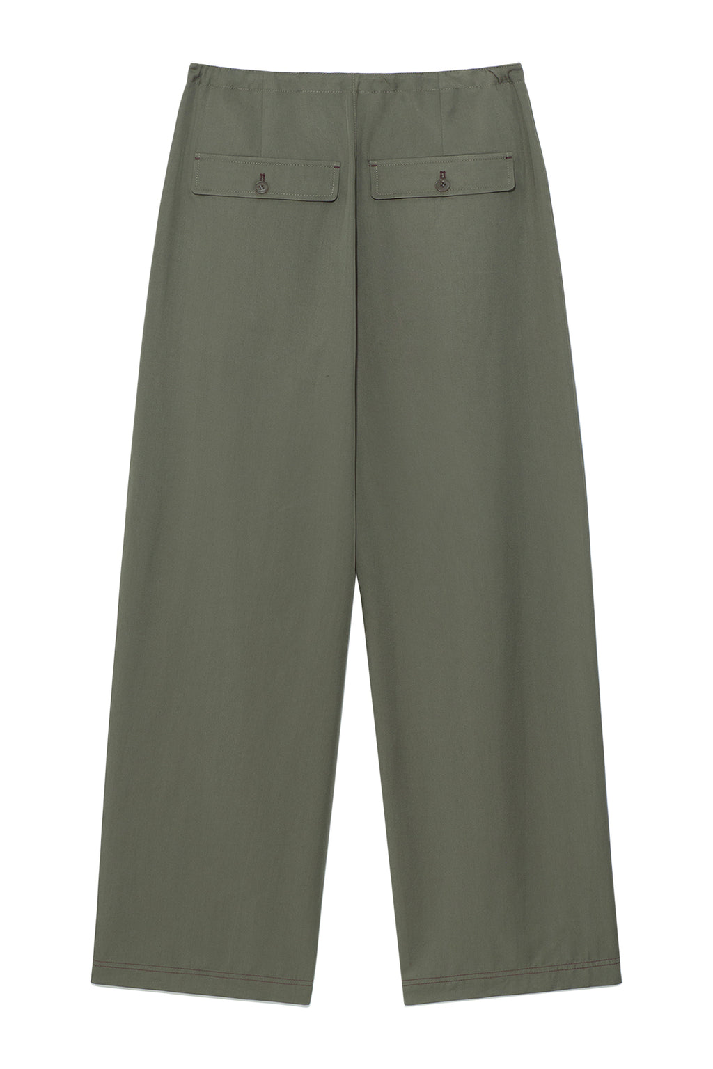 Matin Kim - Button Point String Wide Pants (Khaki) product image 2 | TRAB K-Fashion Australia