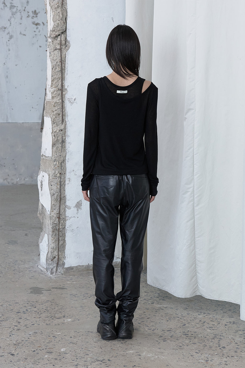 Deinet - Layered Long Sleeve (Black) product image 3 | TRAB K-Fashion Australia