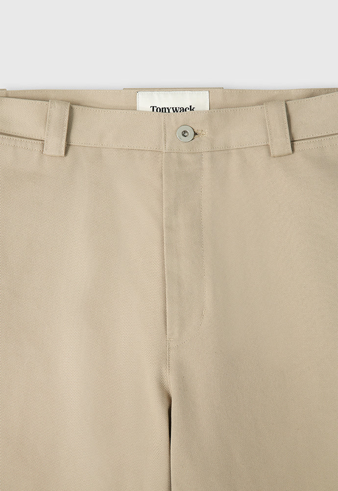Tonywack - Hard Twist Semi-Wide Cut Double Knee Pants (Beige) product image 9 | TRAB K-Fashion Australia