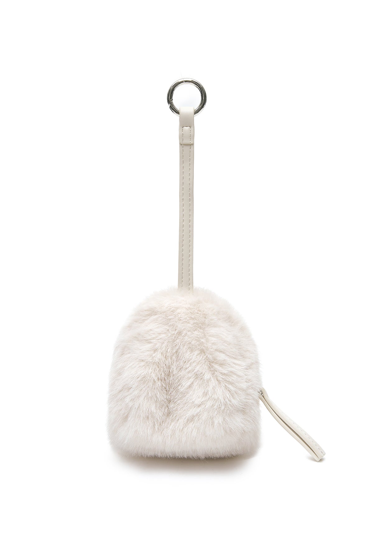 Matin Kim - Soft Fur Mini Cube Pouch (Ivory) product image 2 | TRAB K-Fashion Australia