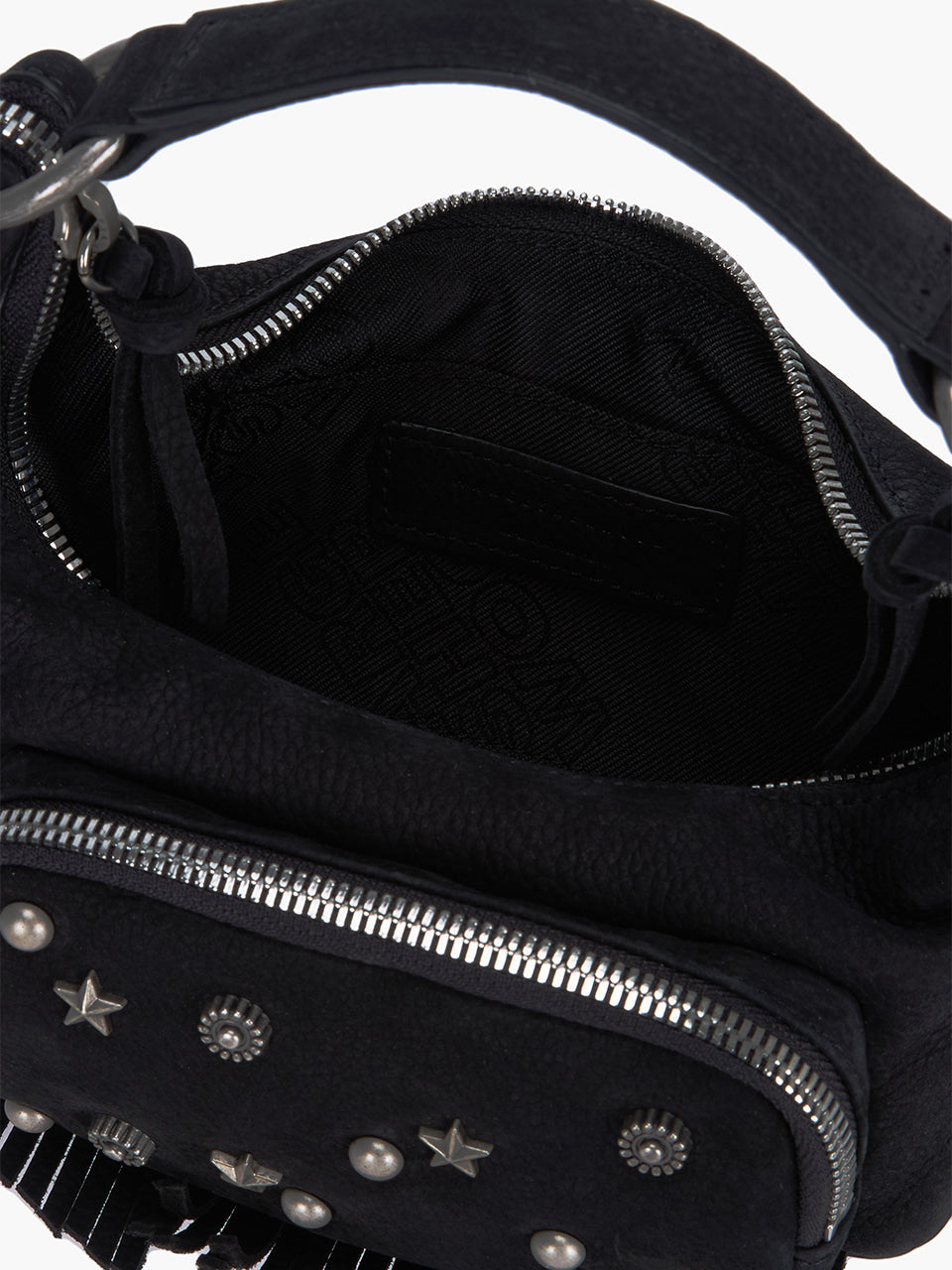 Marge Sherwood - City Hobo Micro (Black Studded Nubuck) product image 10 | TRAB K-Fashion Australia