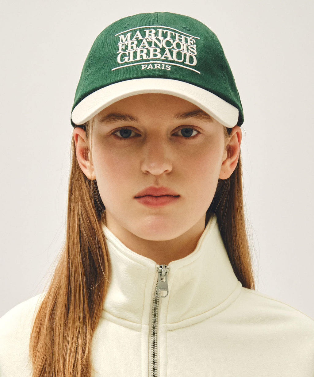 Marithe & Francois Girbaud - Classic Logo 6panel Color Block Cap (Beige) product image 5 | TRAB K-Fashion Australia