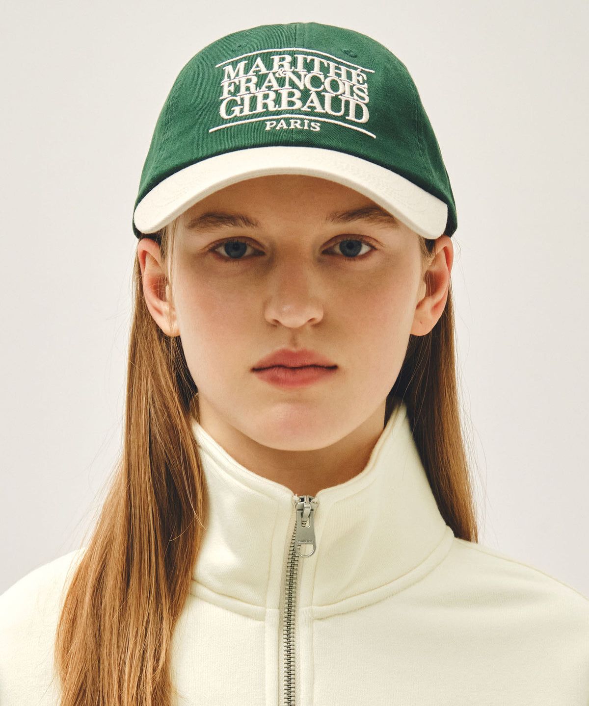 Marithe & Francois Girbaud - Classic Logo 6panel Color Block Cap (Beige) product image 5 | TRAB K-Fashion Australia