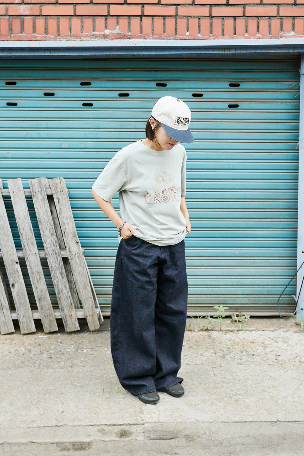 Hatchingroom - Kokopelli Cap (Cream/Navy) product image 7 | TRAB K-Fashion Australia