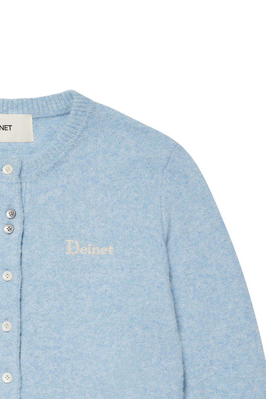 Deinet - Alpaca Round Knit Cardigan (Light Blue) product image 7 | TRAB K-Fashion Australia