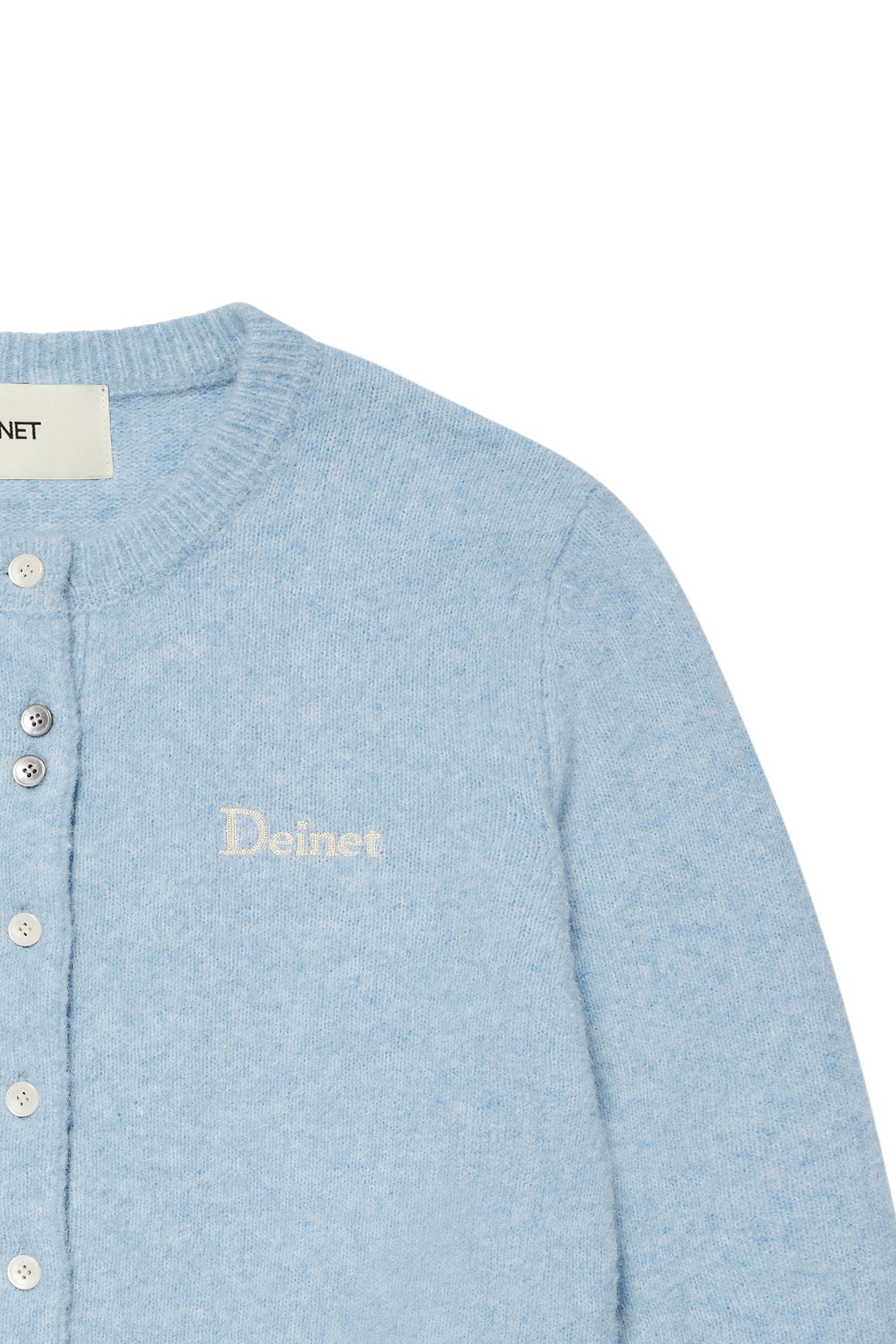 Deinet - Alpaca Round Knit Cardigan (Light Blue) product image 7 | TRAB K-Fashion Australia