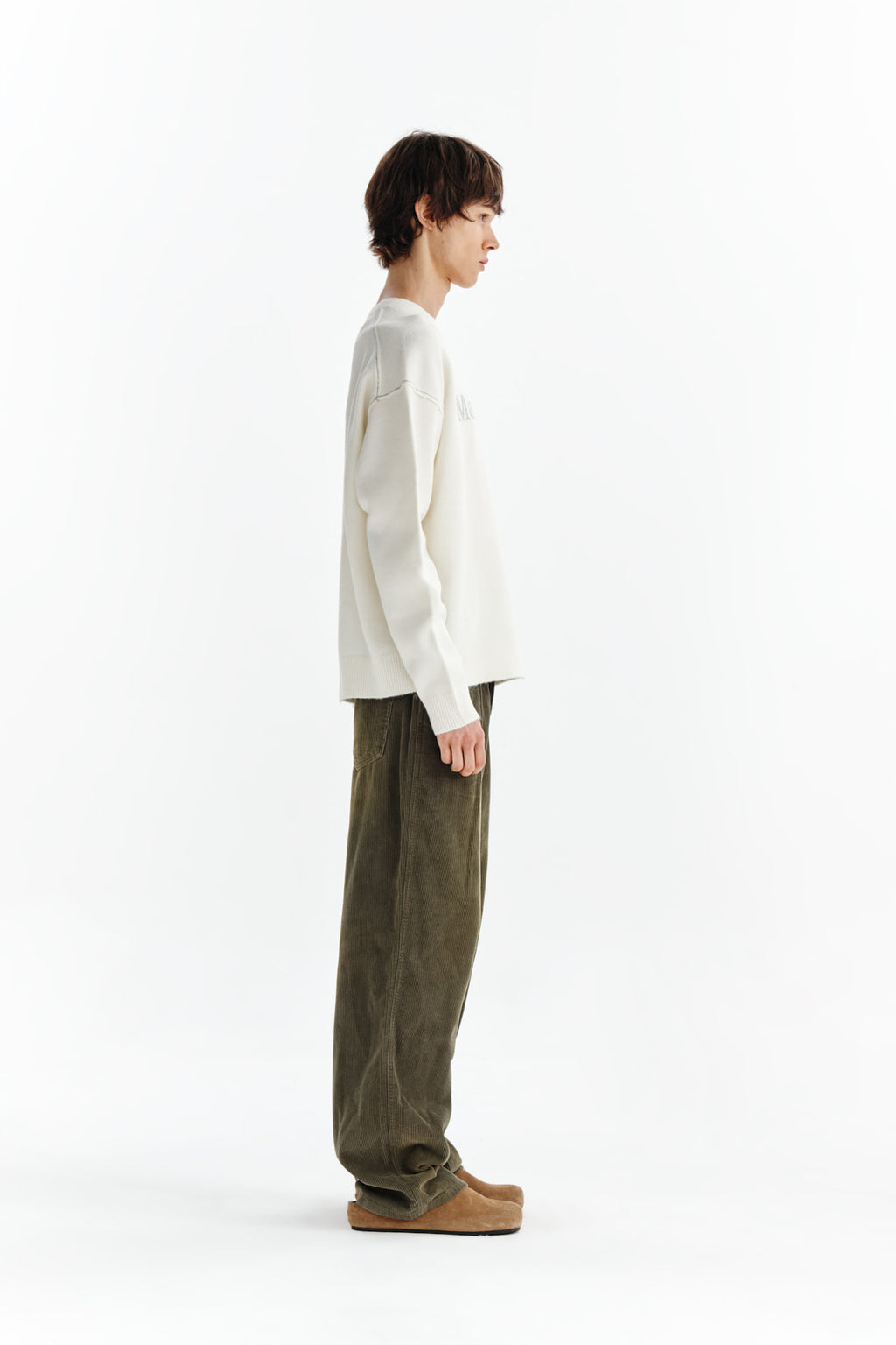 Matin Kim - Washed Corduroy Pants (Khaki) product image 6 | TRAB K-Fashion Australia