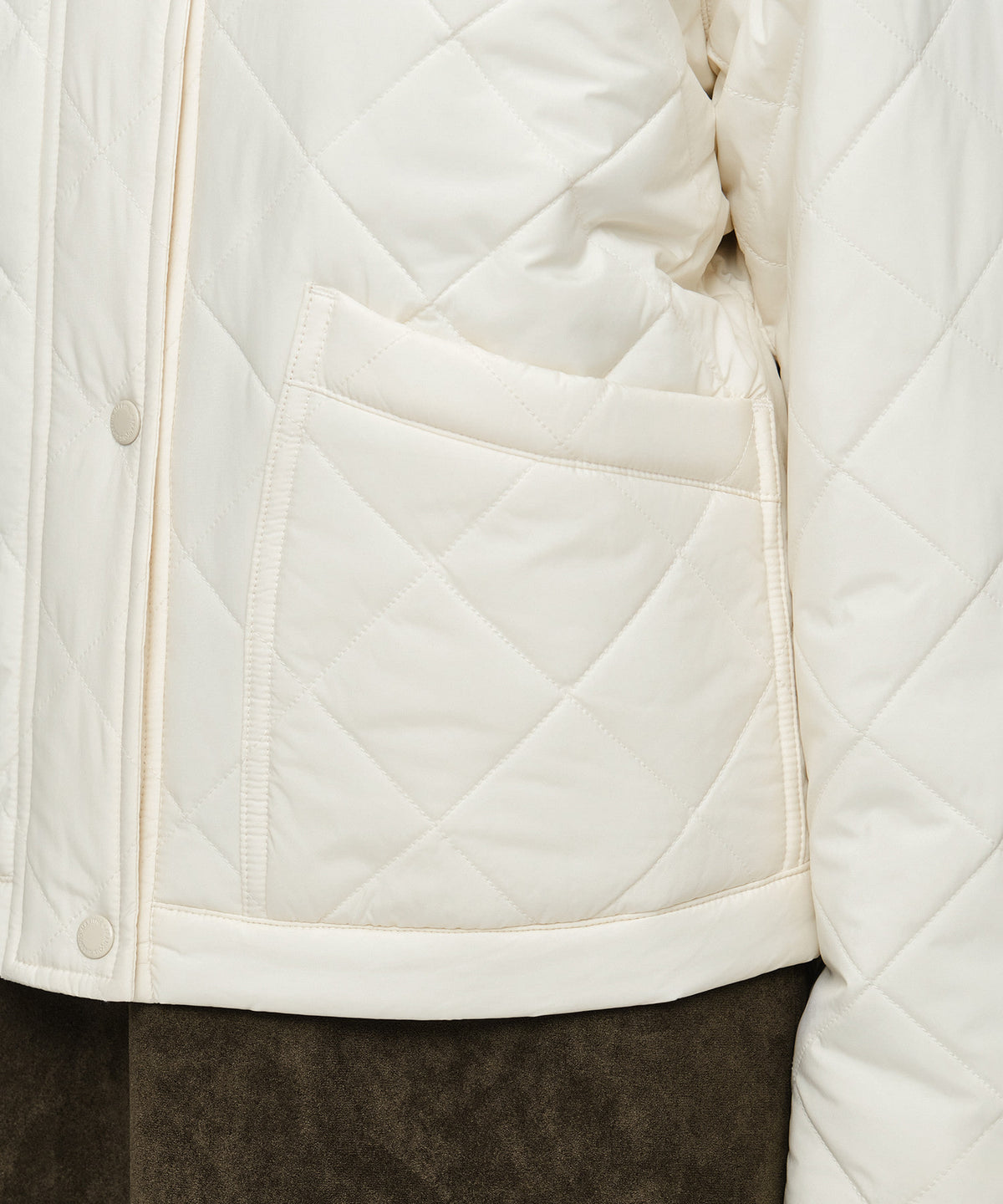 Marithe & Francois Girbaud - Collar Padded Jacket (Ivory) product image 5 | TRAB K-Fashion Australia