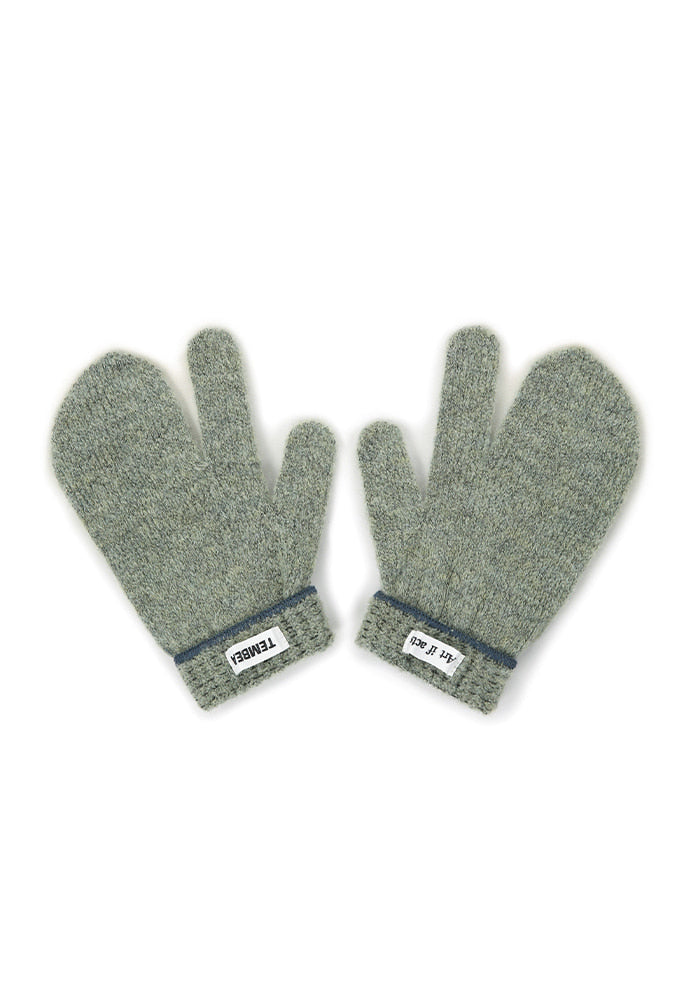 Art if acts - TEMBEA X Art if acts_ 3 FIngers Mitten (Sage Green) product image 3 | TRAB K-Fashion Australia