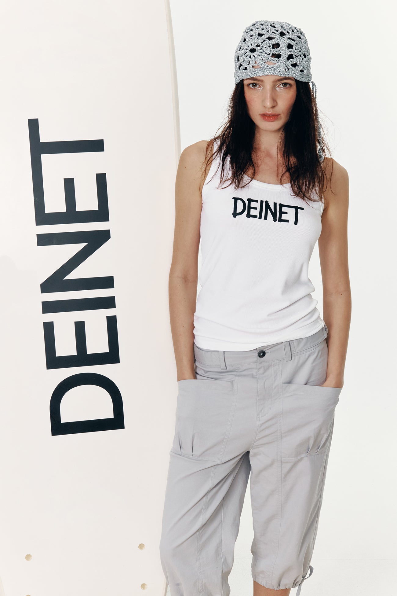 Deinet - Two Buckle Half Pants (Light Grey) product image 3 | TRAB K-Fashion Australia
