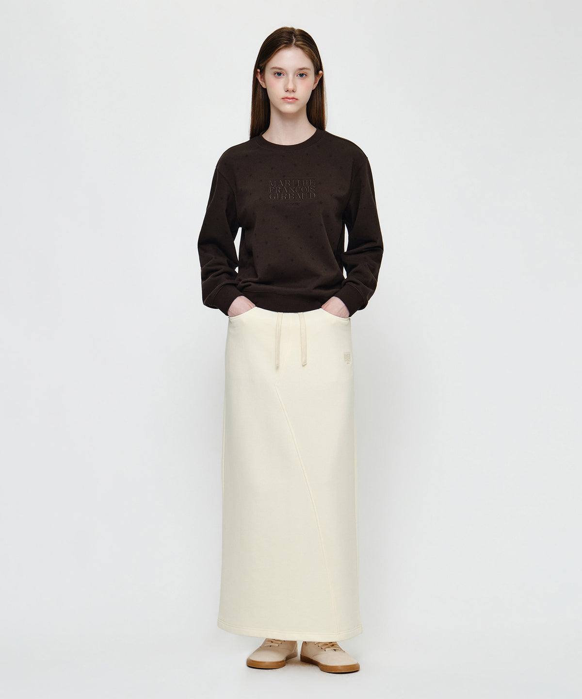 Marithe & Francois Girbaud - Classic Logo Sweatshirt (Brown) product image 4 | TRAB K-Fashion Australia