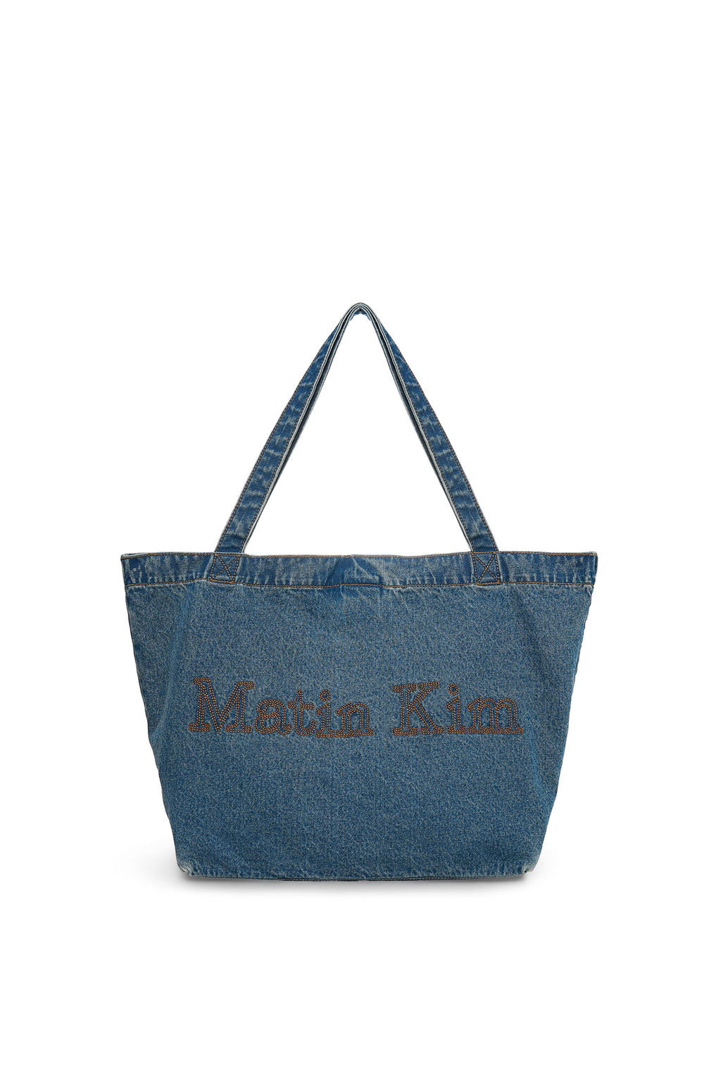 Matin Kim - Matin Stitch Denim Shoulder Bag (Blue) product image 1 | TRAB K-Fashion Australia