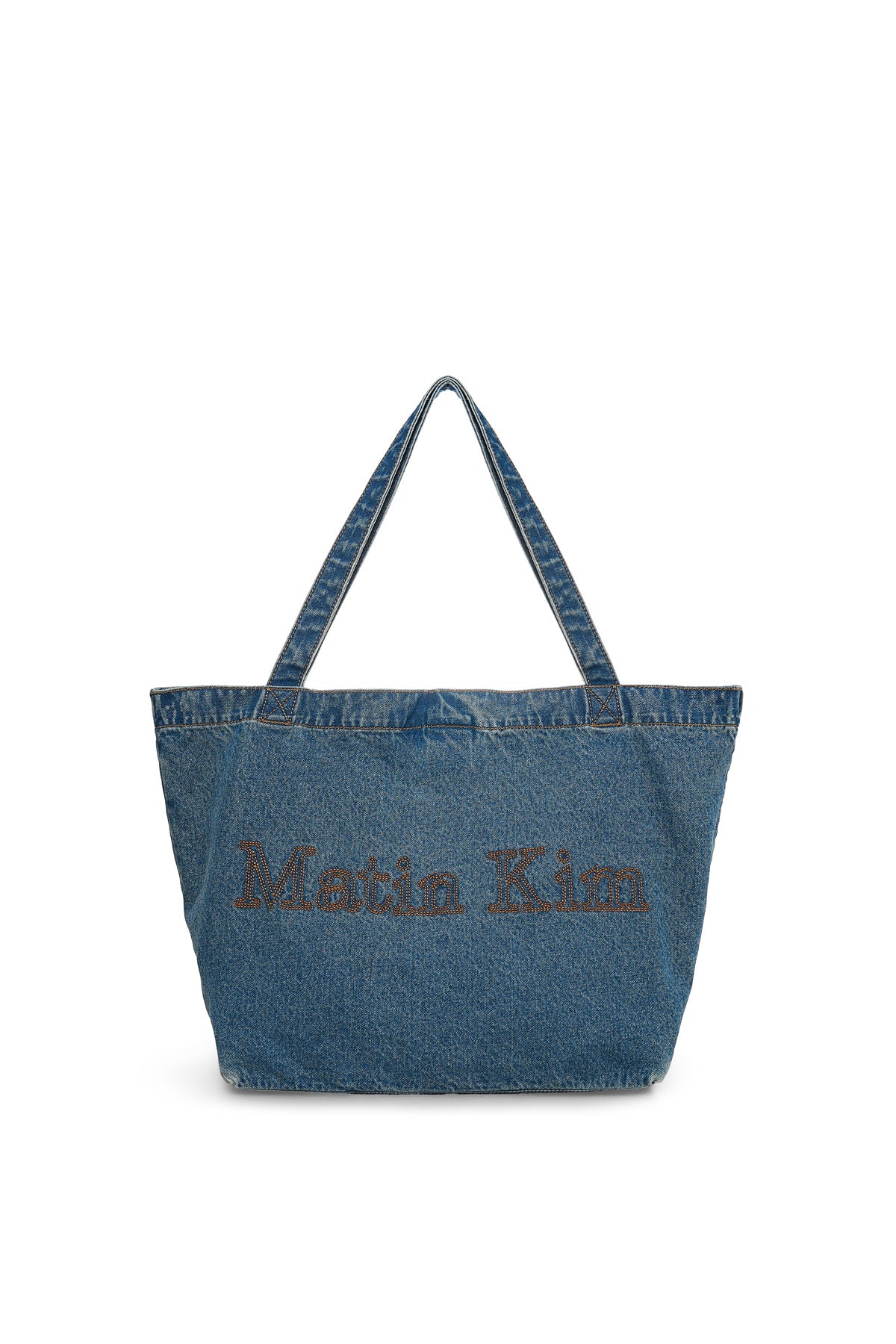 Matin Kim - Matin Stitch Denim Shoulder Bag (Blue) product image 1 | TRAB K-Fashion Australia