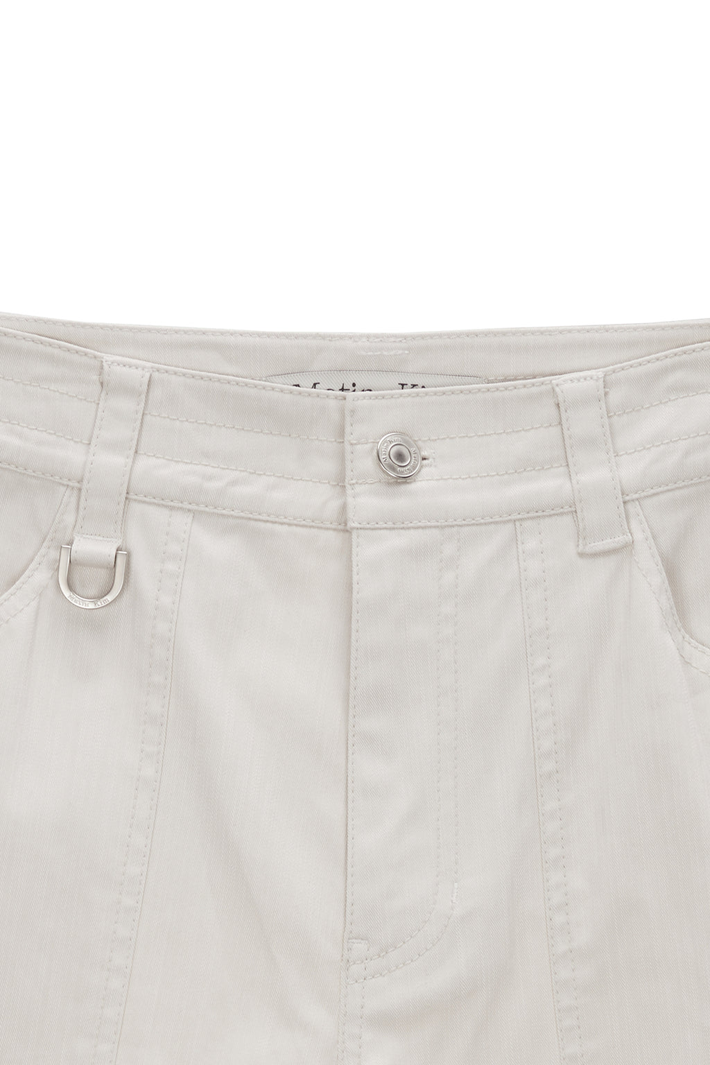 Matin Kim - Knee Big Pocket Cotton Pants (Ivory) product image 3 | TRAB K-Fashion Australia