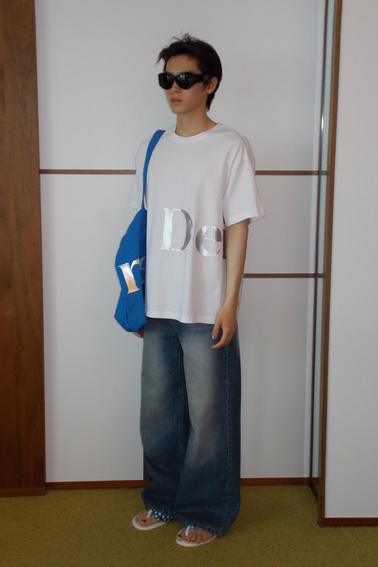 Deinet - Silver Logo T-Shirt (White) product image 4 | TRAB K-Fashion Australia