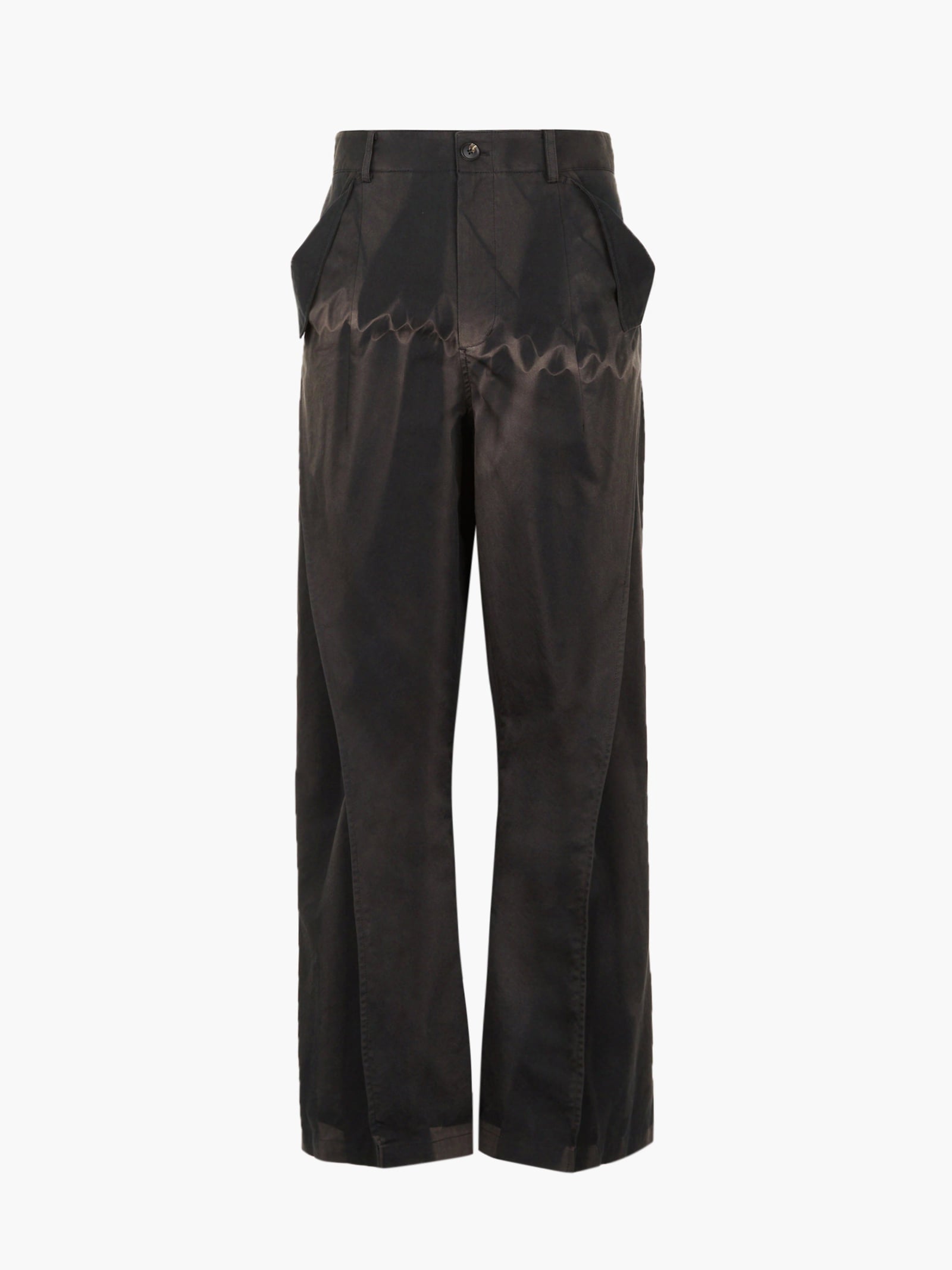 Jiyong Kim - Sun-Bleached Flap Detailed Trousers (Black) product image 10 | TRAB K-Fashion Australia