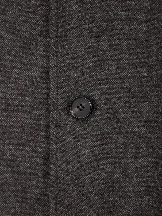 Art if acts - Leather Collar Wool Blazer_Japanese Fabric (Charcoal) product image 14 | TRAB K-Fashion Australia