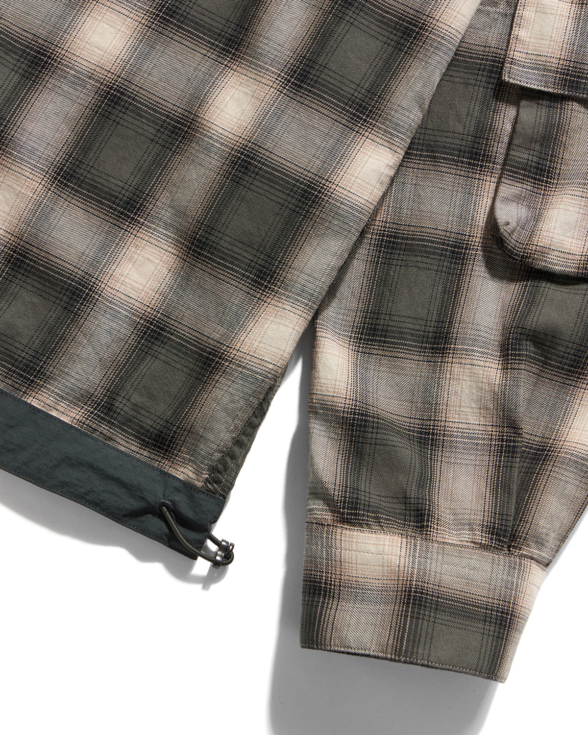 Eastlogue - Magazine Pouch Shirts (Green Ombre Check) product image 5 | TRAB K-Fashion Australia