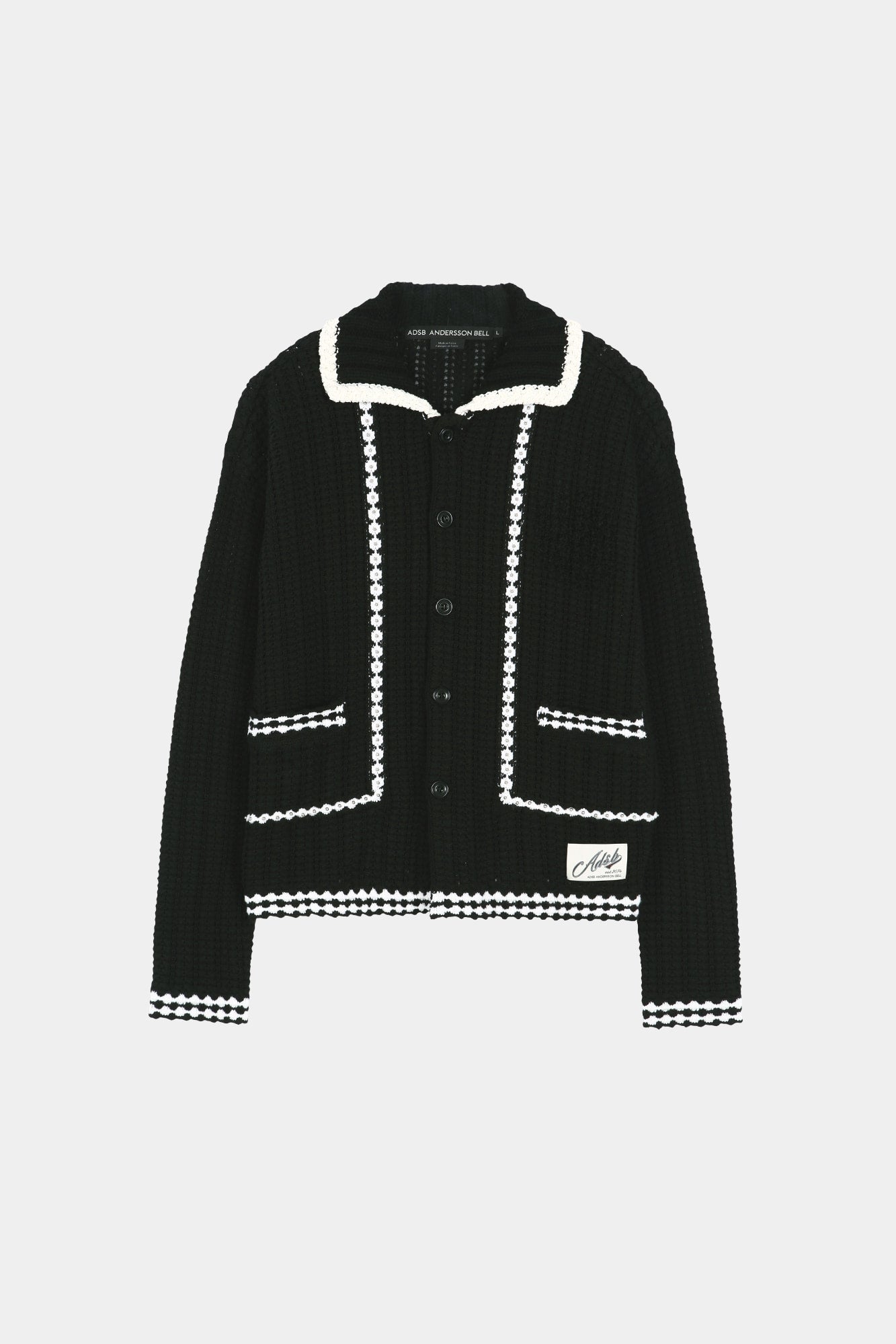 Andersson Bell - Unisex New Fantasia Collar Cardigan (Black) product image 9 | TRAB K-Fashion Australia