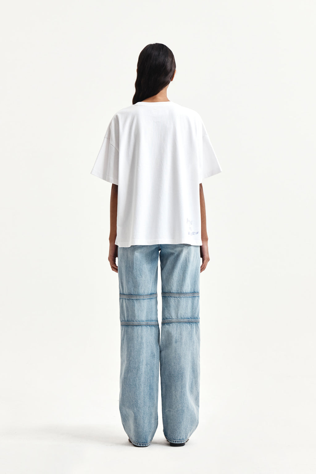 Matin Kim - Graffiti Artwork Top (White) product image 7 | TRAB K-Fashion Australia