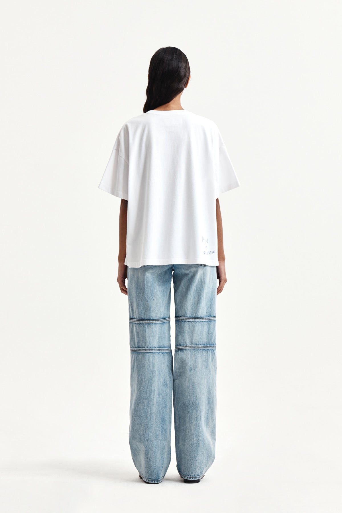 Matin Kim - Graffiti Artwork Top (White) product image 7 | TRAB K-Fashion Australia
