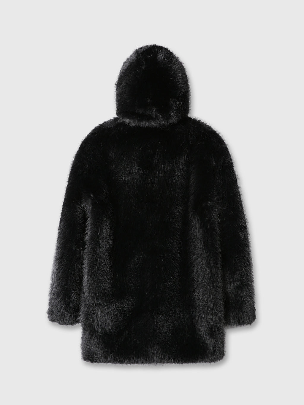 Tonywack - Faux Fur Hooded Half Coat (Black) product image 10 | TRAB K-Fashion Australia