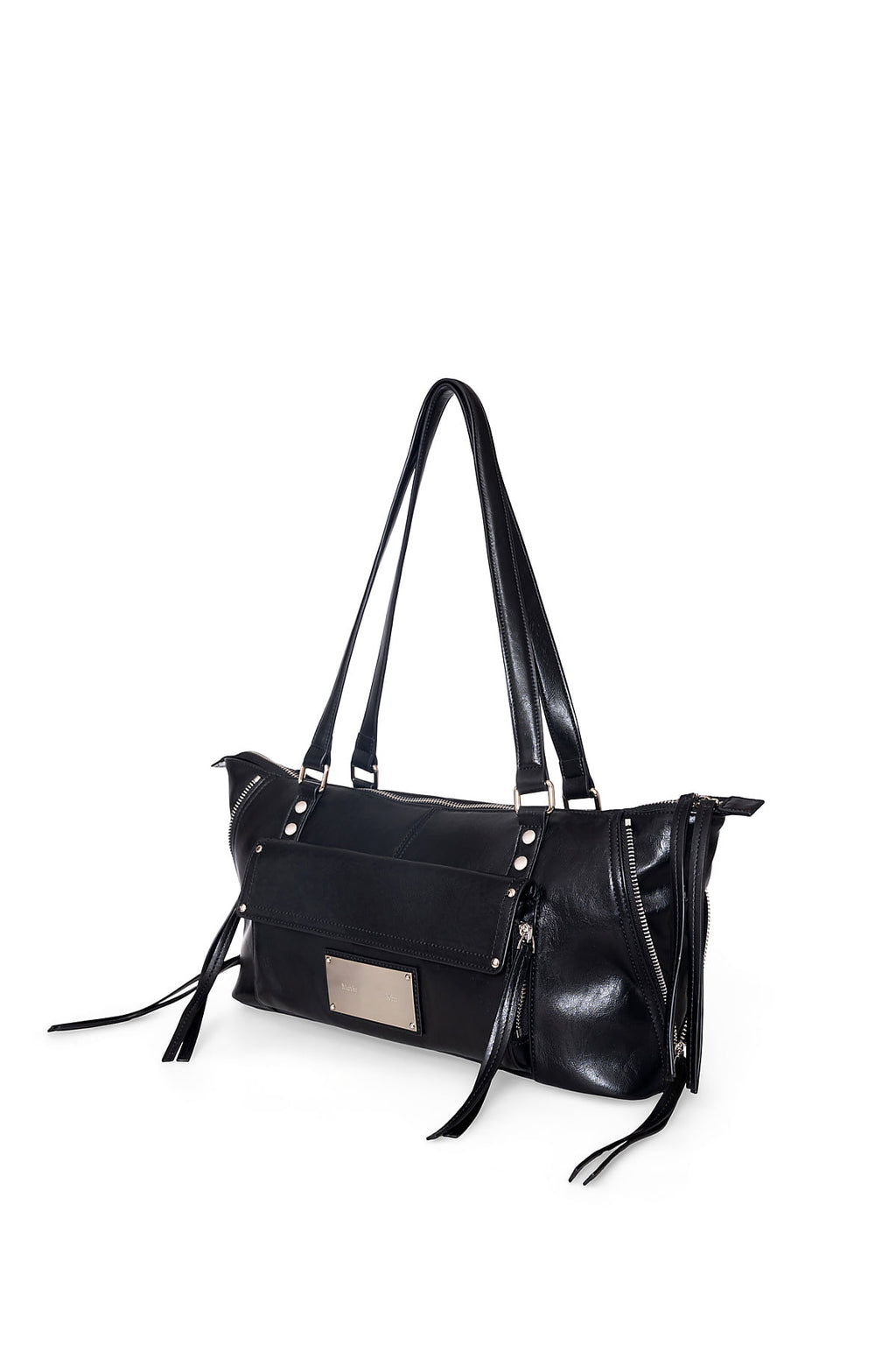Matin Kim - Flap Pocket Shoulder Bag (Black) product image 2 | TRAB K-Fashion Australia